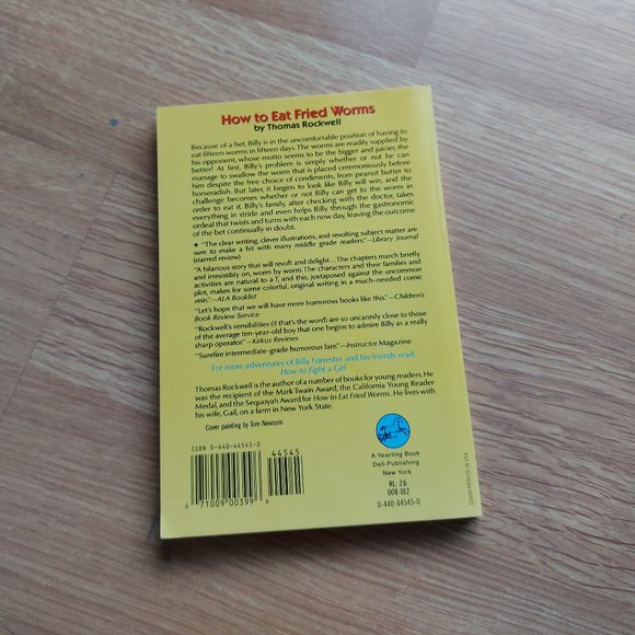 Mix & Match 3 for $10 Books! - Original How to Eat Fried Worms Paperback - Picture 2 of 4